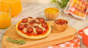 pizza de salsicha